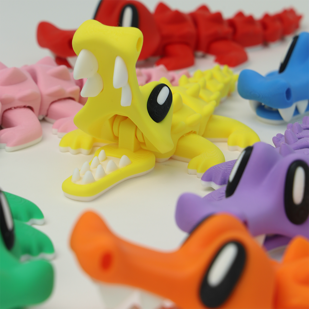 Alligator 3D Printed Fidget Toys - Baby