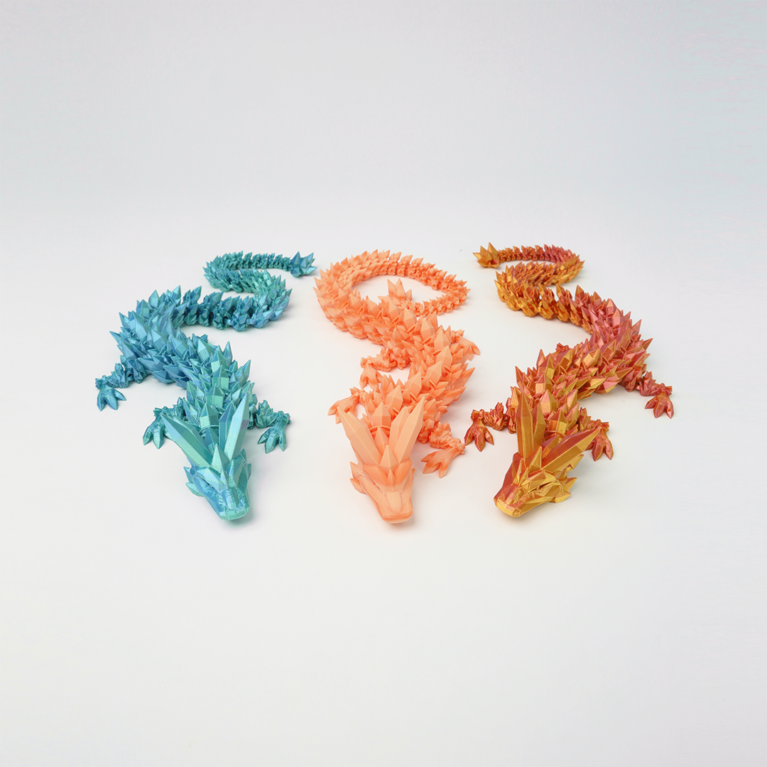 Crystal Dragon 3D Printed Fidget Toys