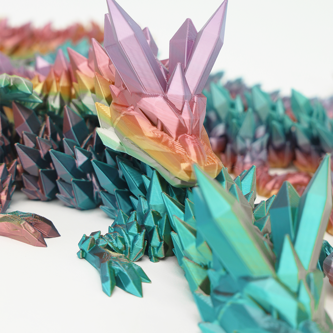 Crystal Dragon 3D Printed Fidget Toys