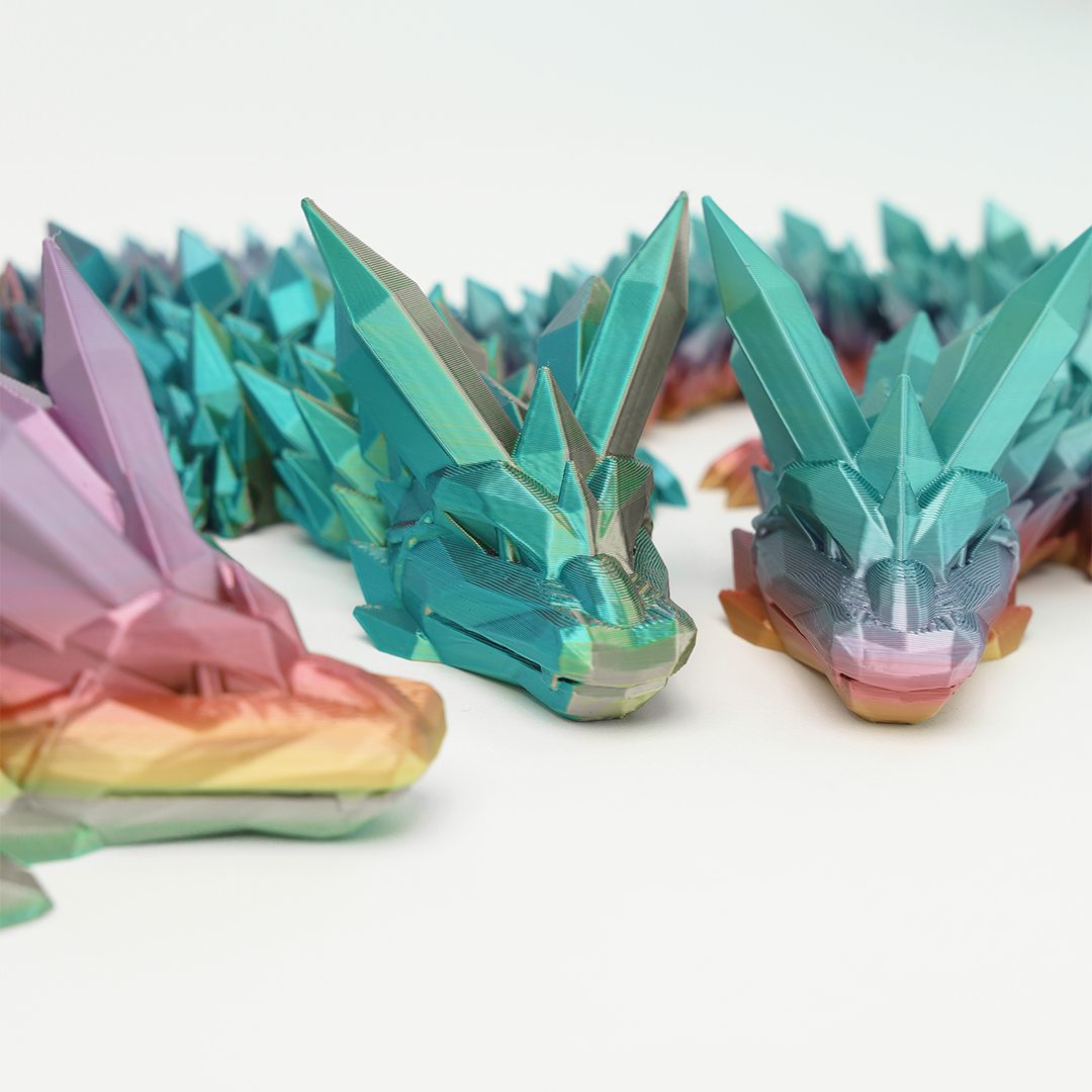 Crystal Dragon 3D Printed Fidget Toys