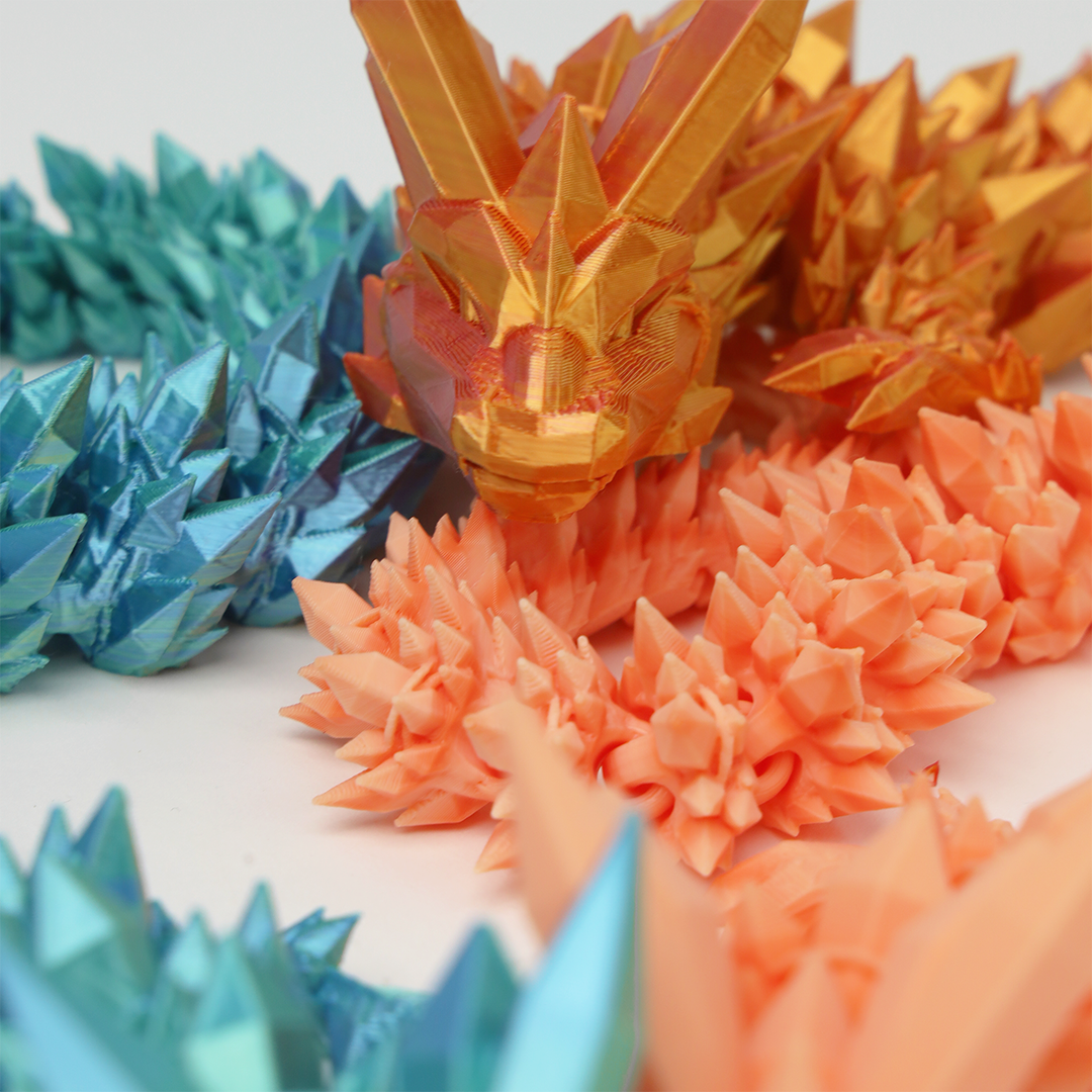 Crystal Dragon 3D Printed Fidget Toys
