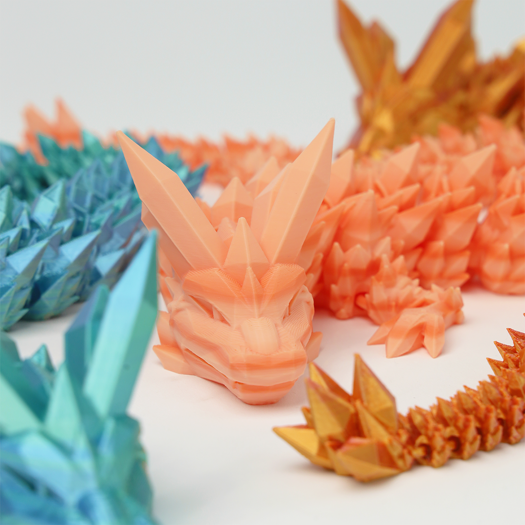 Crystal Dragon 3D Printed Fidget Toys