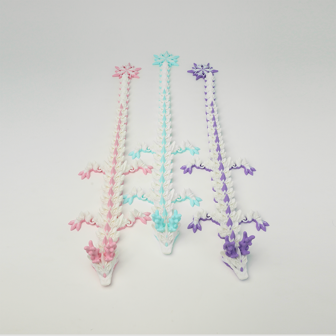 Ice Dragon 3D Printed Fidget Toys