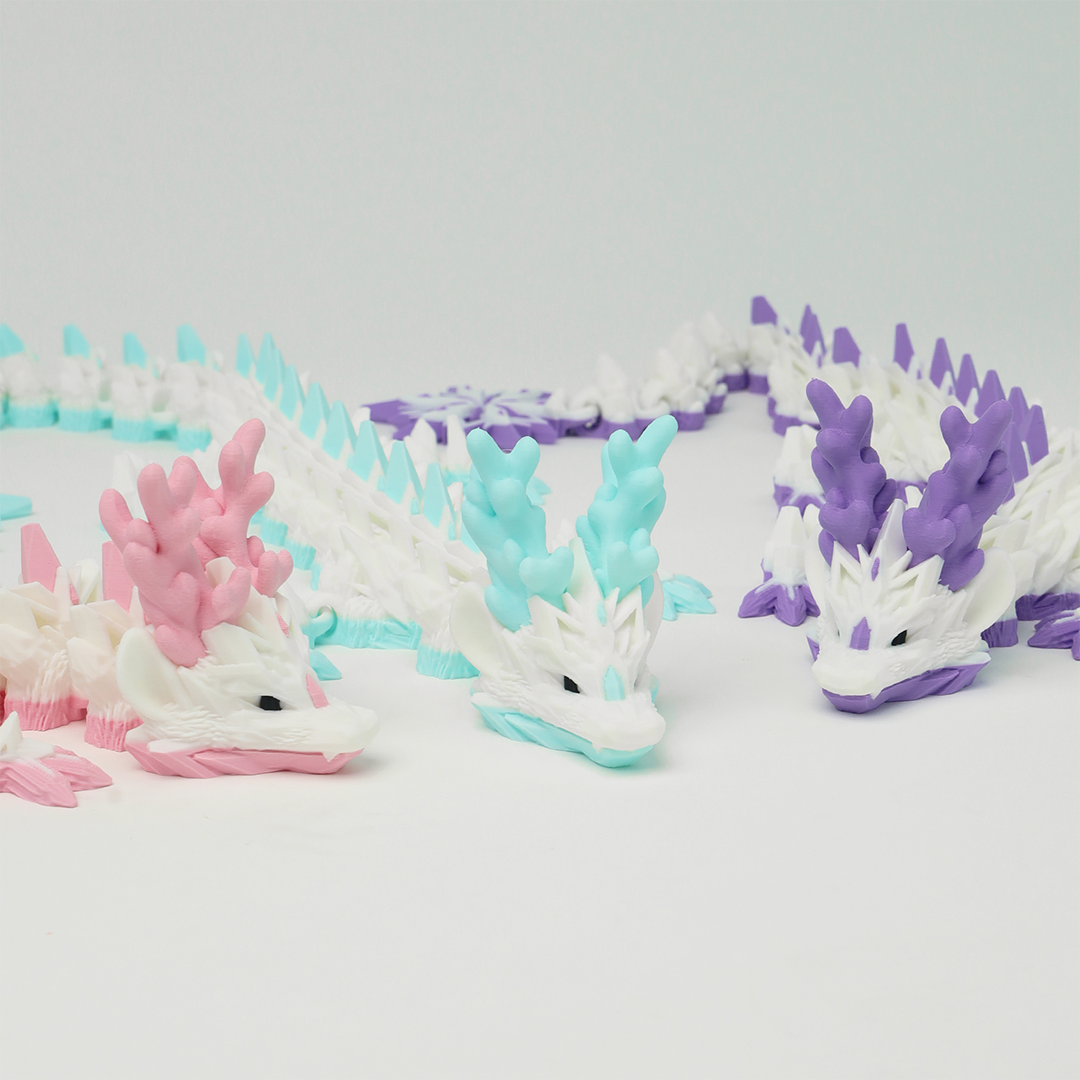 Ice Dragon 3D Printed Fidget Toys