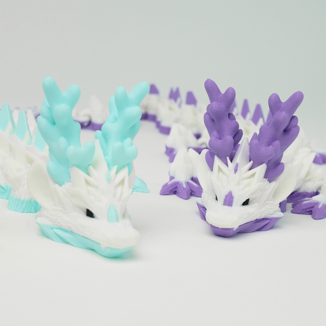 Ice Dragon 3D Printed Fidget Toys