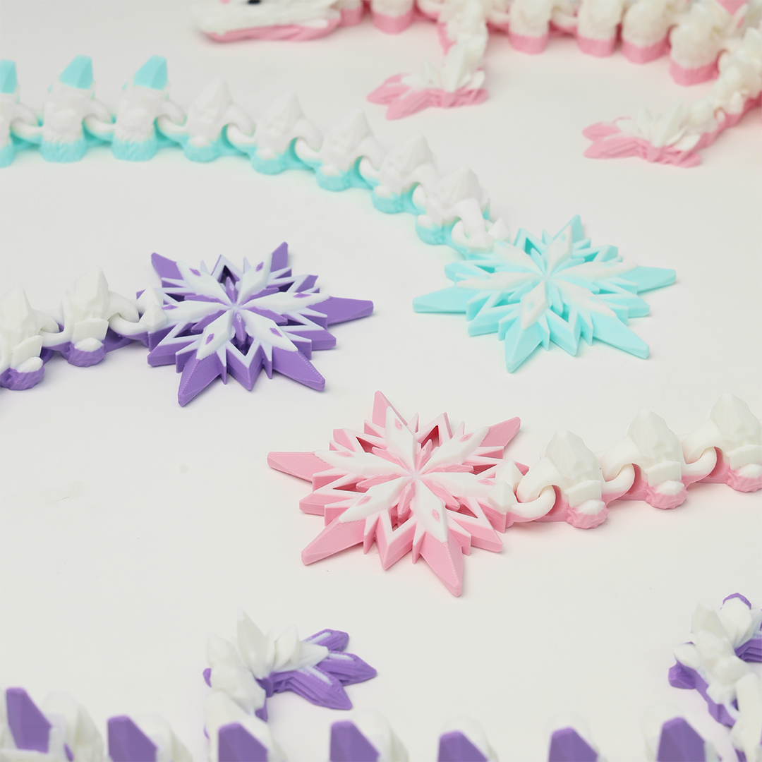 Ice Dragon 3D Printed Fidget Toys