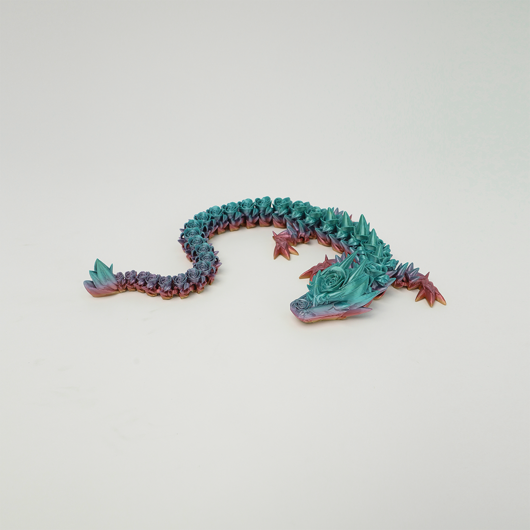 Rose Covered Dragon 3D Printed Fidget Toys