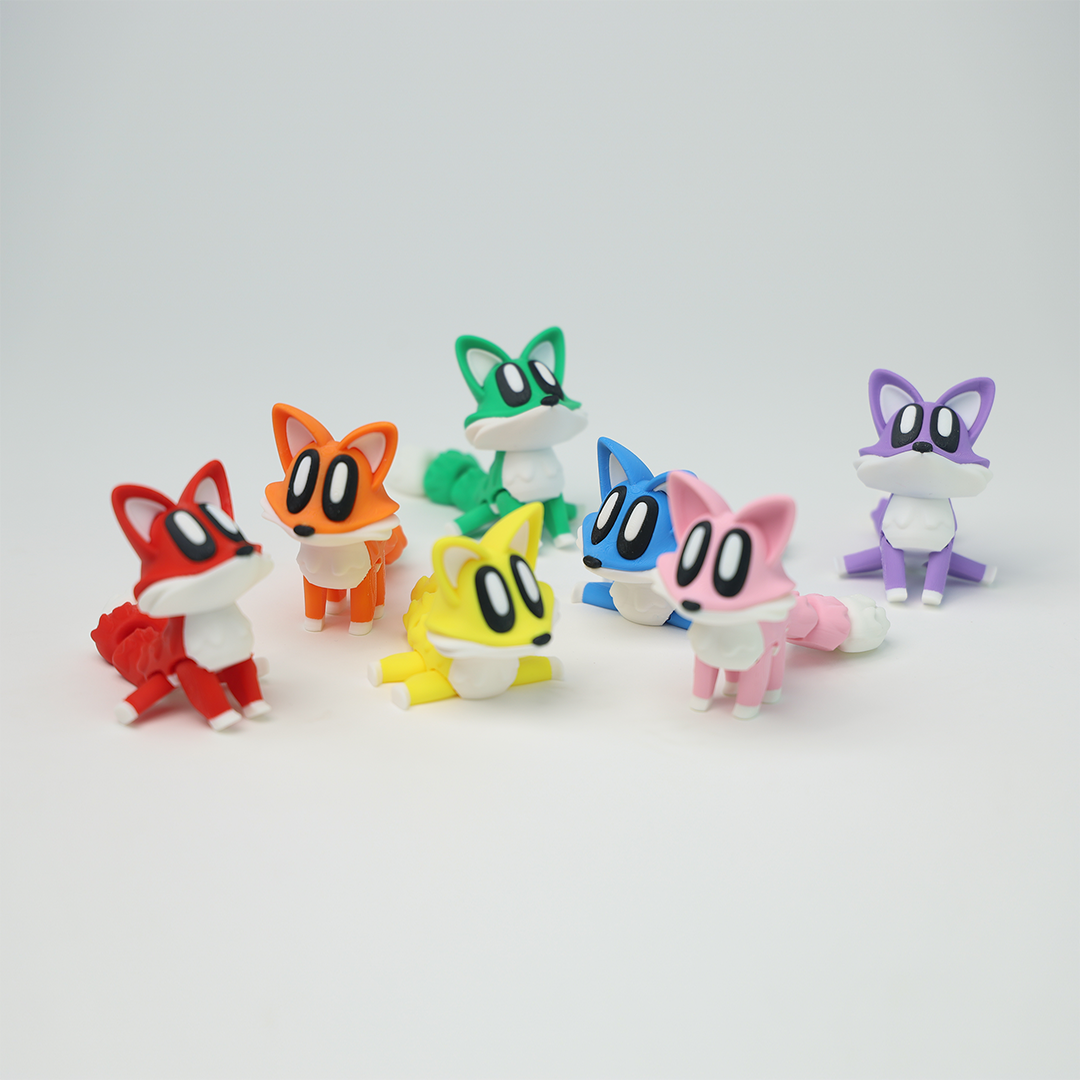 Fox 3D Printed Fidget Toys - Baby