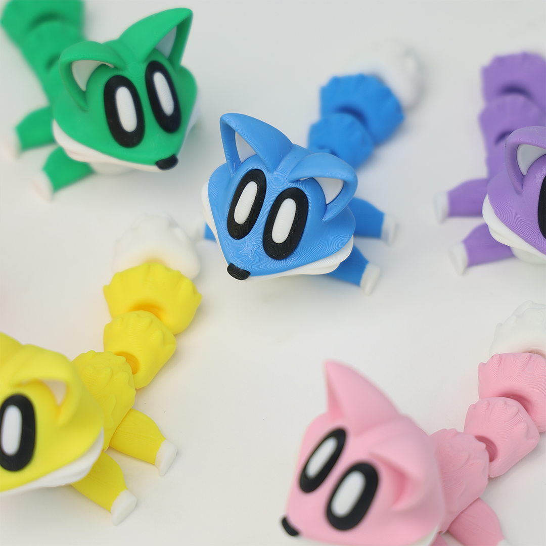 Fox 3D Printed Fidget Toys - Baby