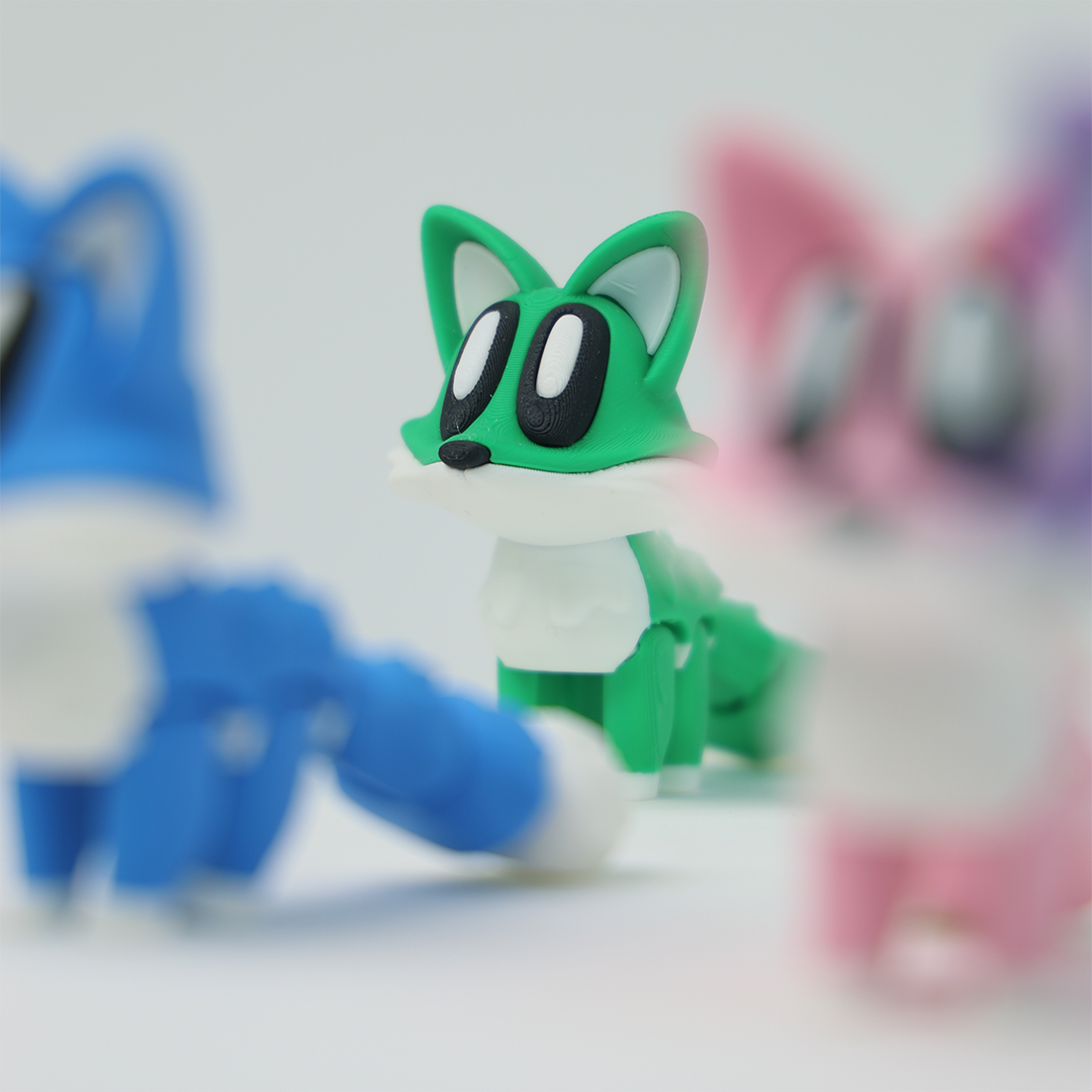 Fox 3D Printed Fidget Toys - Baby