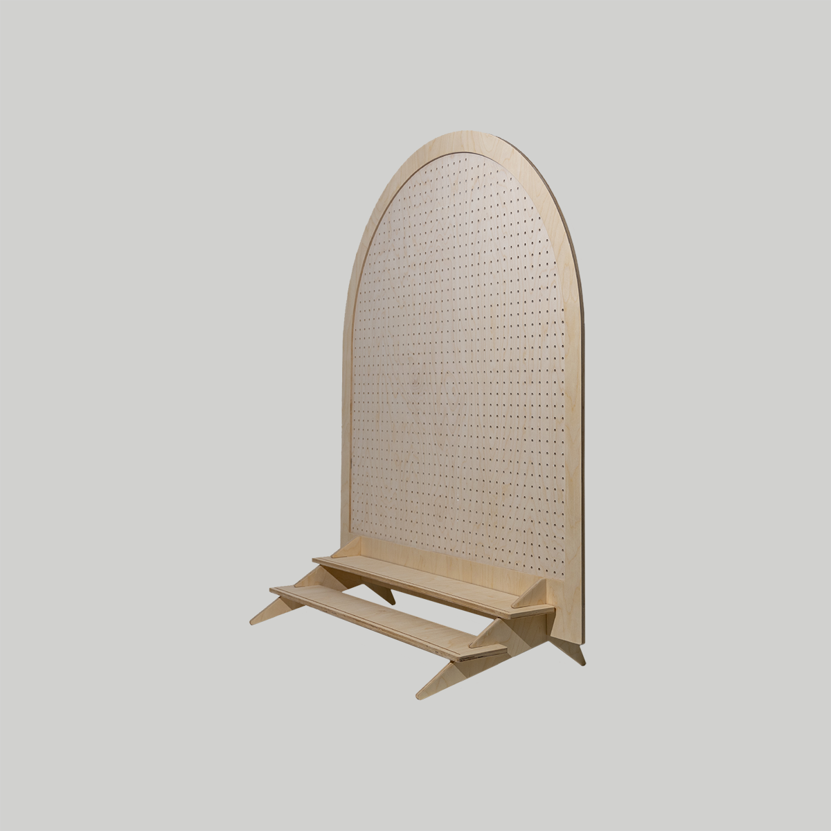 Arched Large Table Top Pegboard