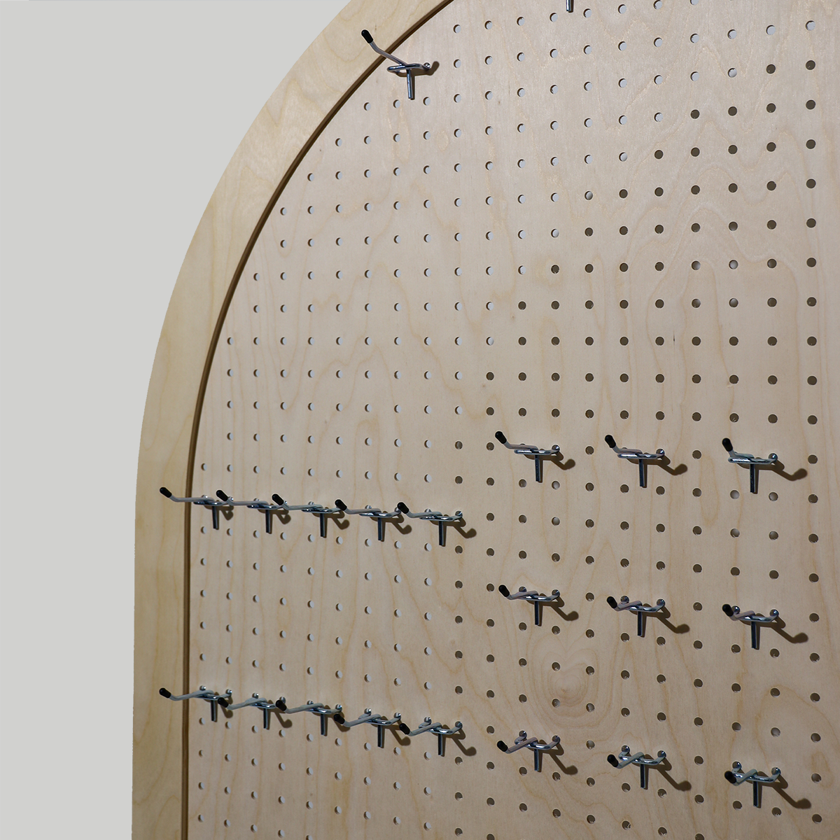 Arched Large Table Top Pegboard