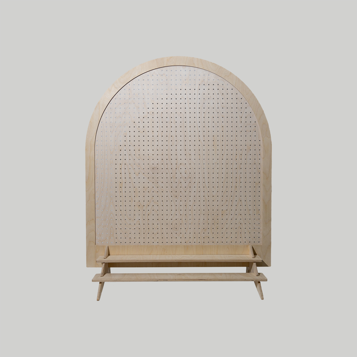 Arched Large Table Top Pegboard