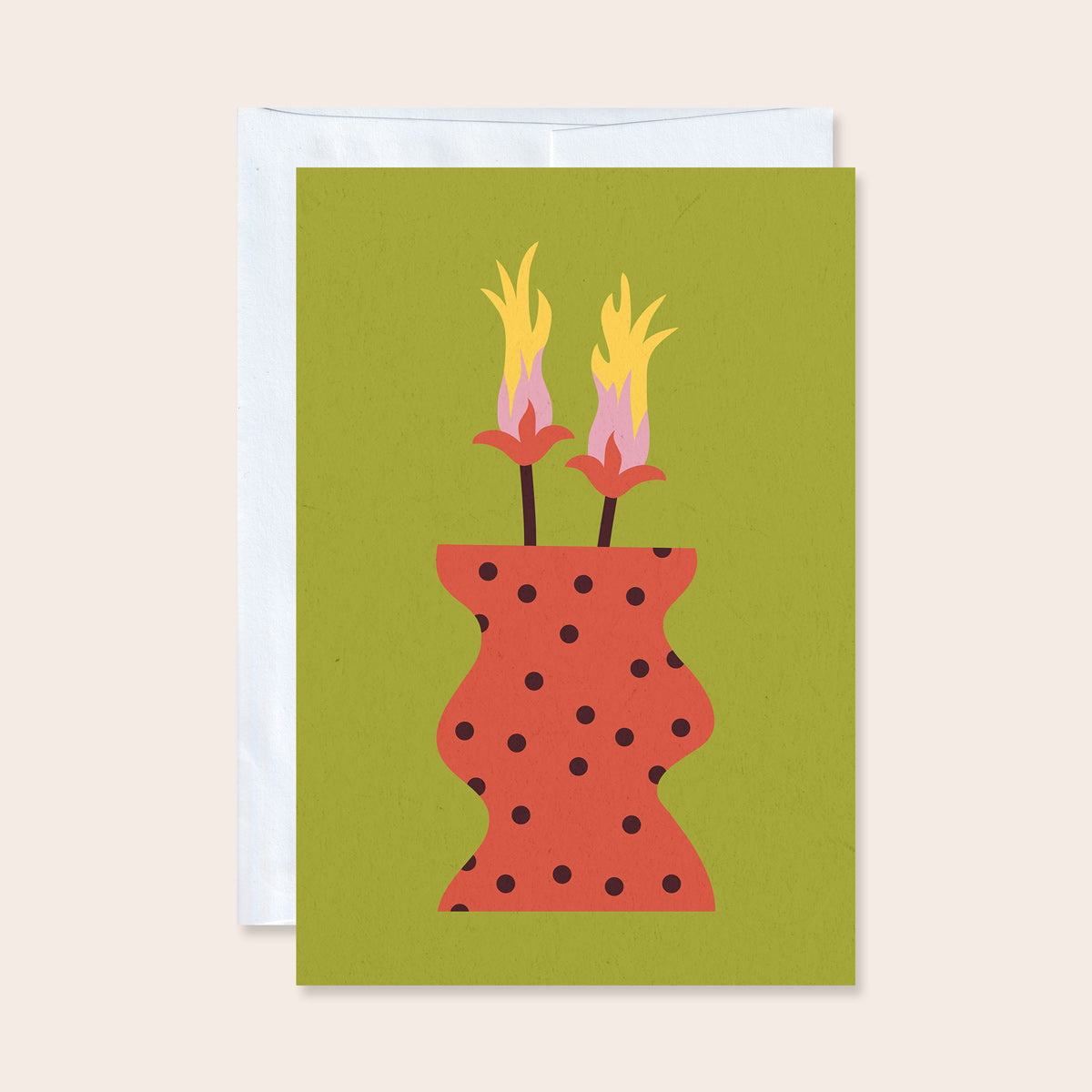 Twin Flames Greeting Card