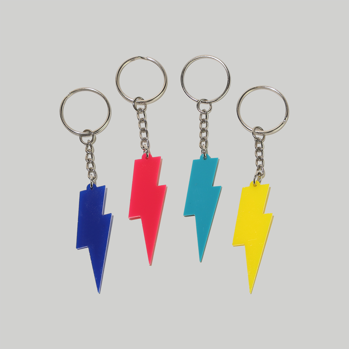 Shockwave Style: Punk Rock Lightning Keychain – Strike a Bolt of Rebellion!