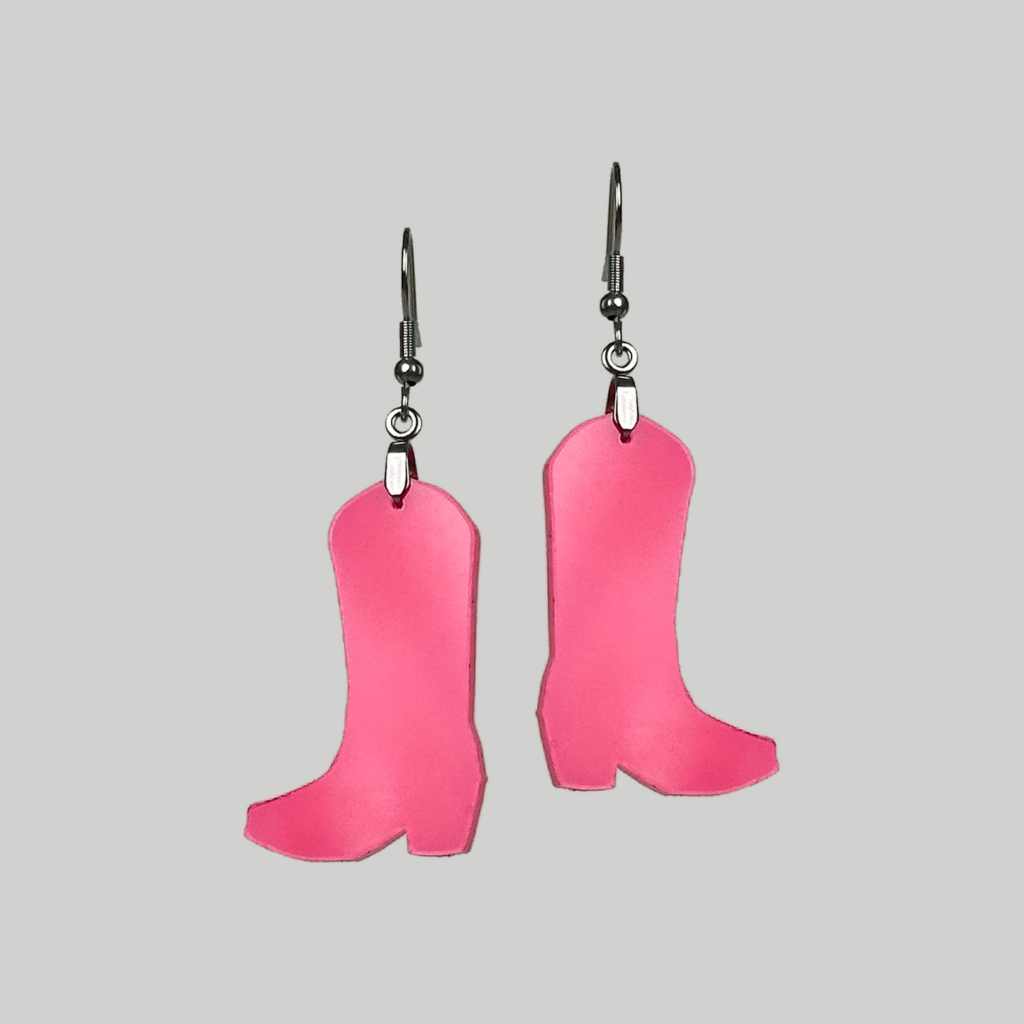 Cowgirl Boots Earrings: Western charm meets fashion with these stylish earrings featuring miniature Pink cowgirl boot designs for a playful look.