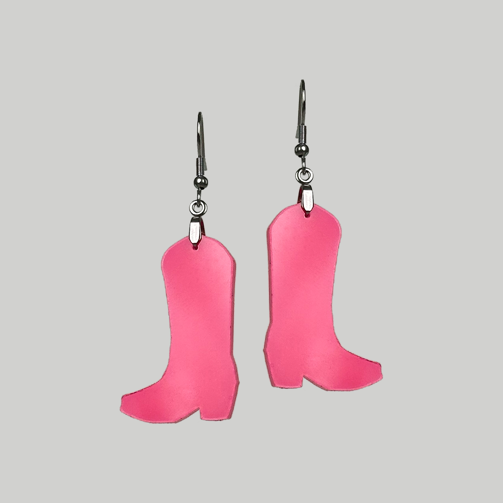 Cowgirl Boots Earrings: Western charm meets fashion with these stylish earrings featuring miniature Pink cowgirl boot designs for a playful look.