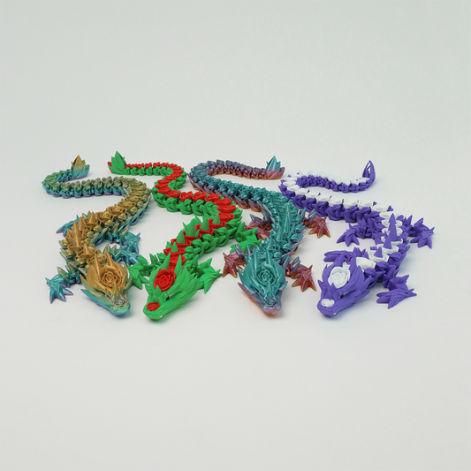 Rose Covered Dragon  3D Printed Fidget Toys