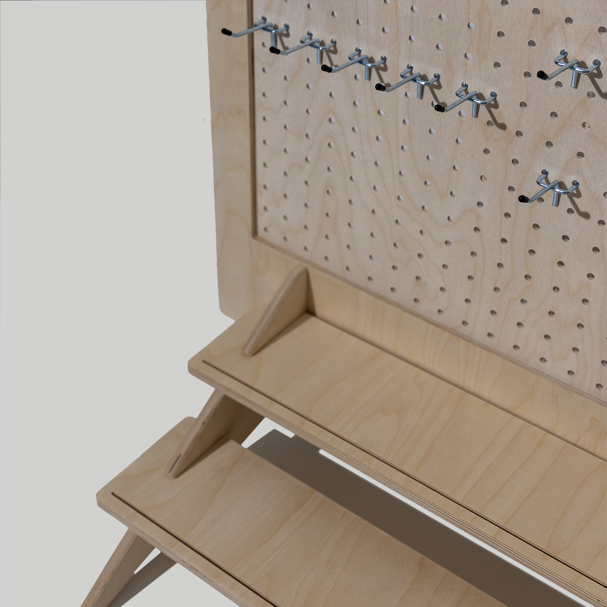 Arched Large Table Top Pegboard