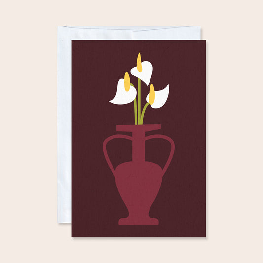 White Lilies Greeting Card