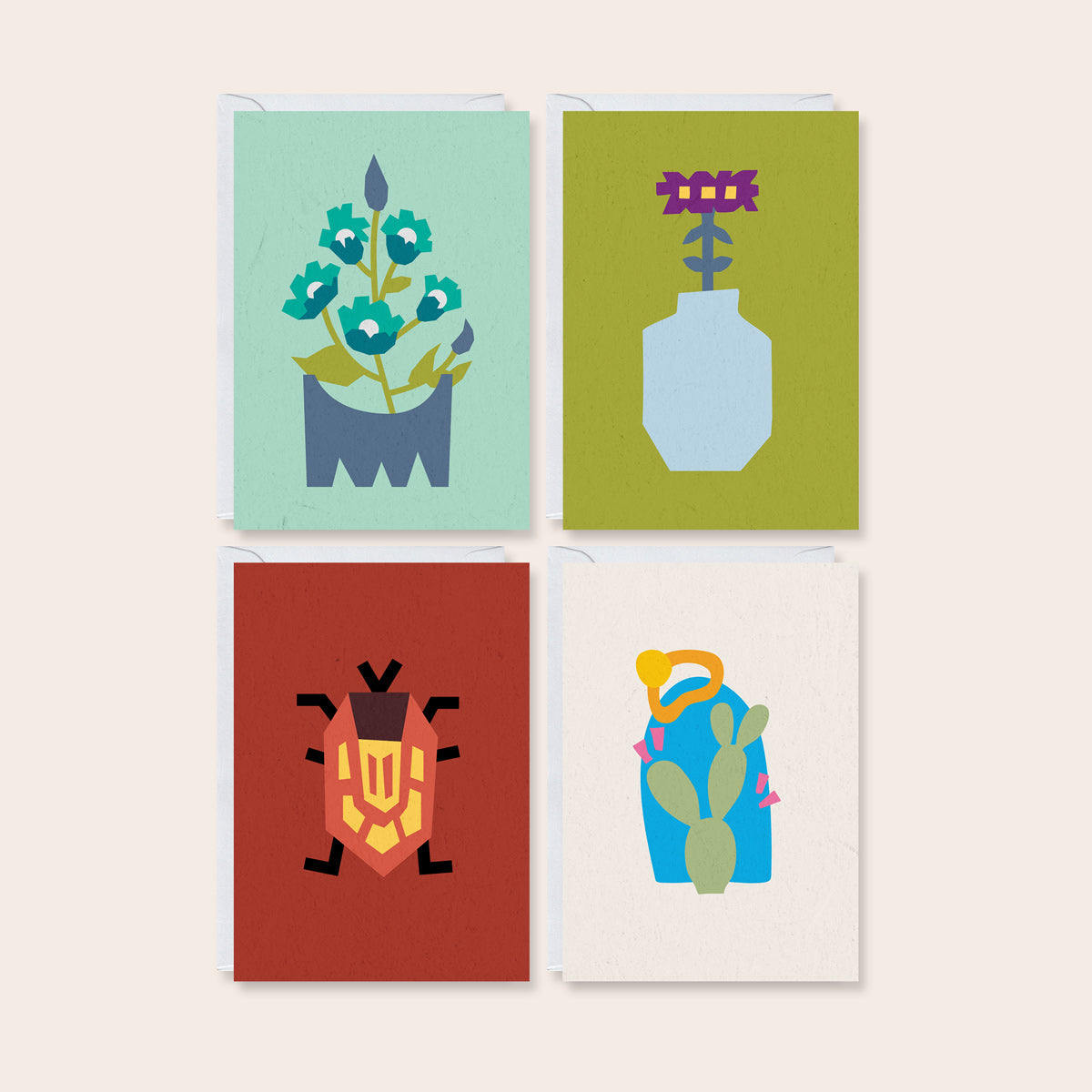 Curious Garden Mini Greeting Cards