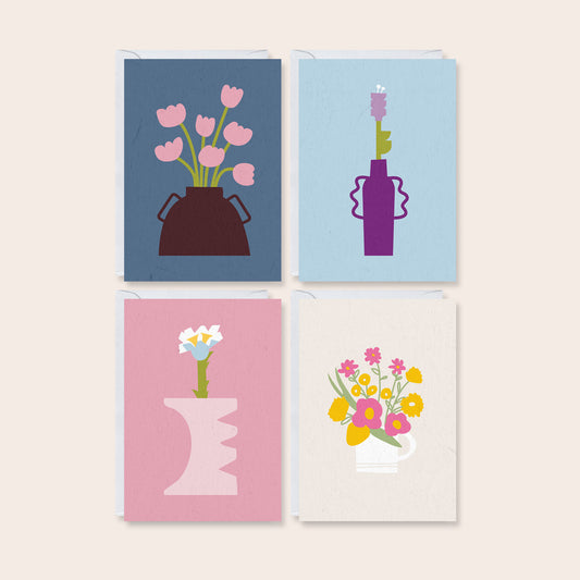Modern Arrangements Mini Greeting Cards
