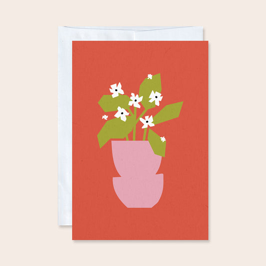 Square Florals Greeting Card