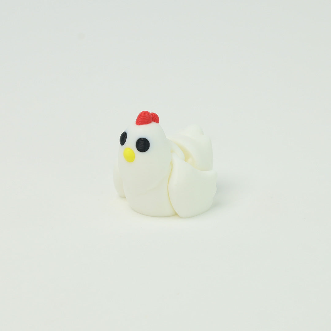 Chicken toy flapping wings 3dprint