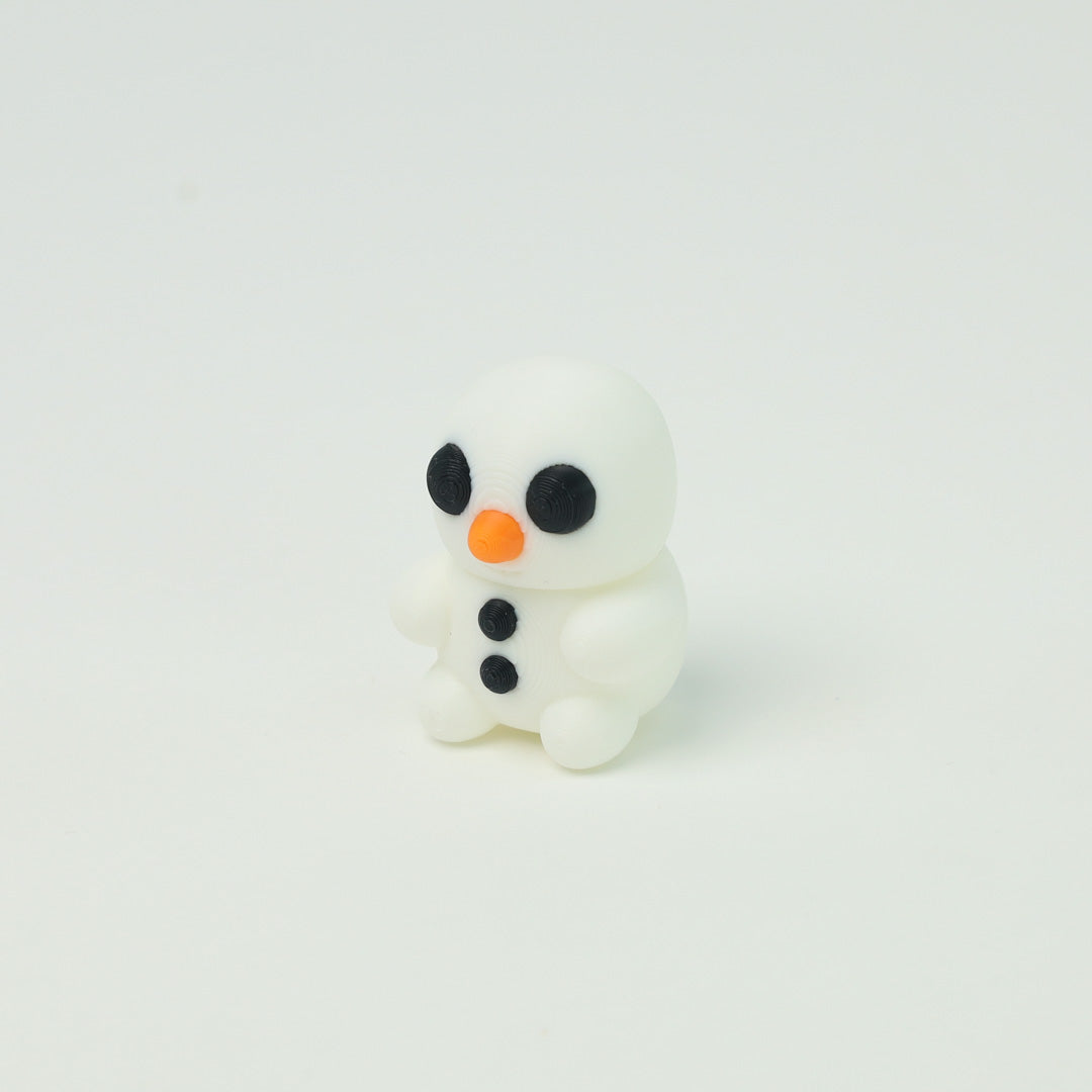 snowman fidget 3d printed toy