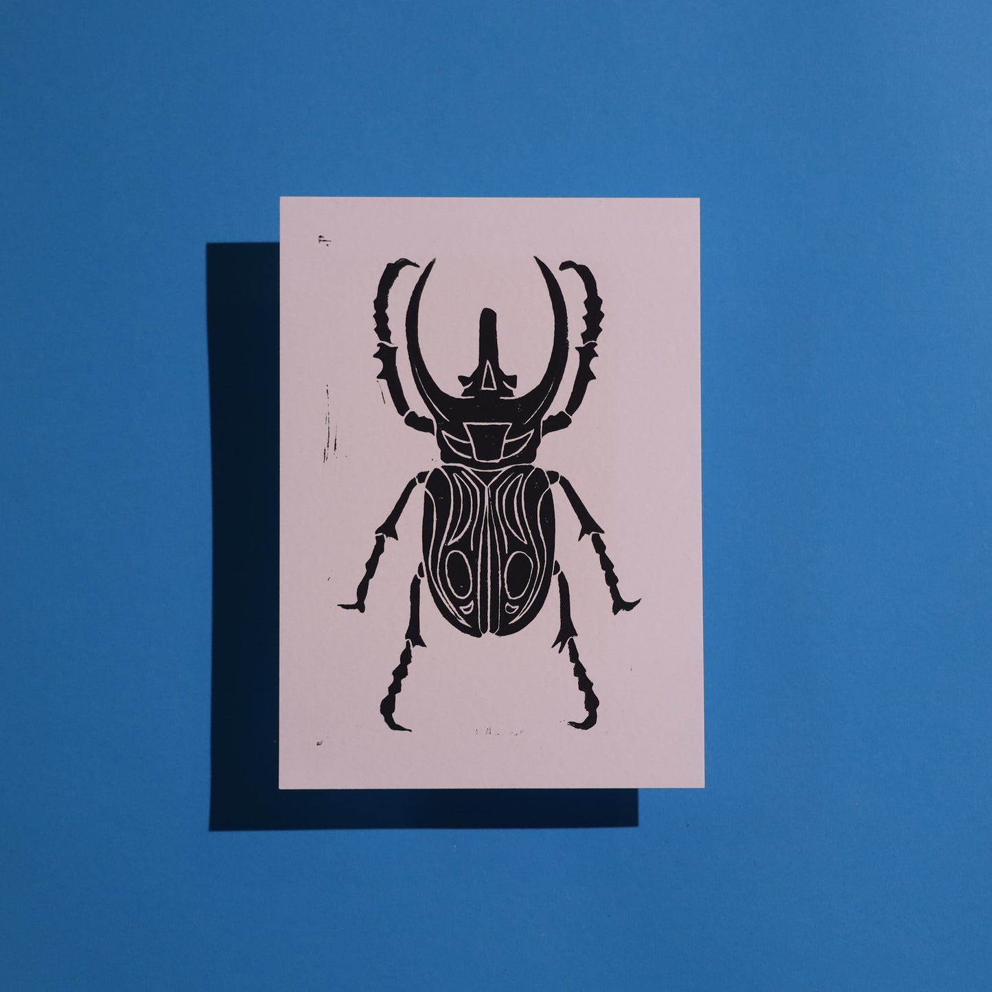 Beetle - Lino Block Prints 5x7 in