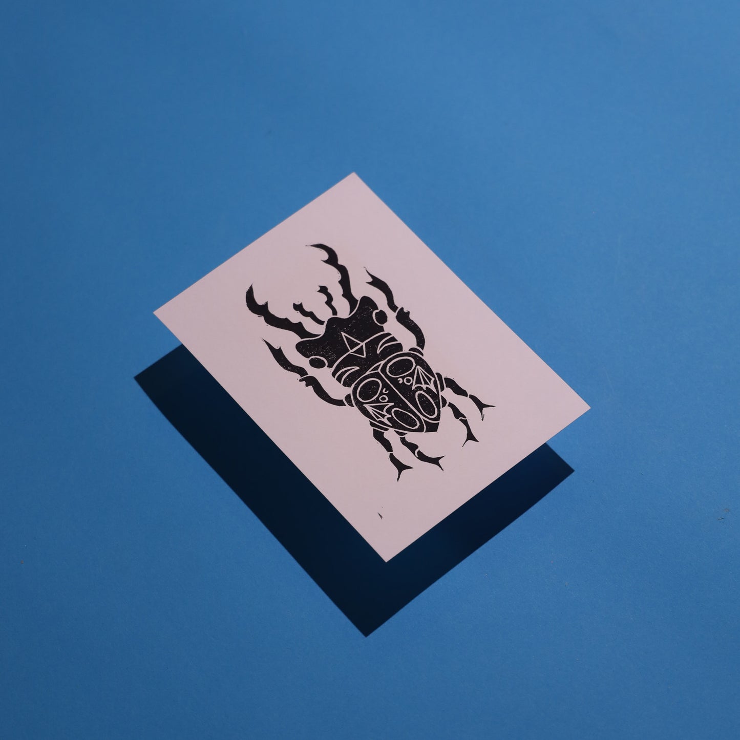 Beetle - Lino Block Prints 5x7 in