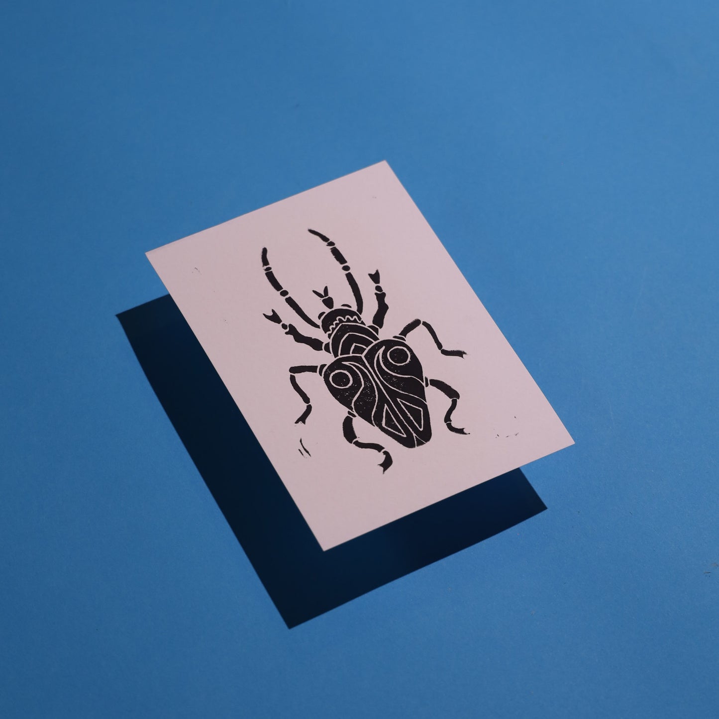 Beetle - Lino Block Prints 5x7 in