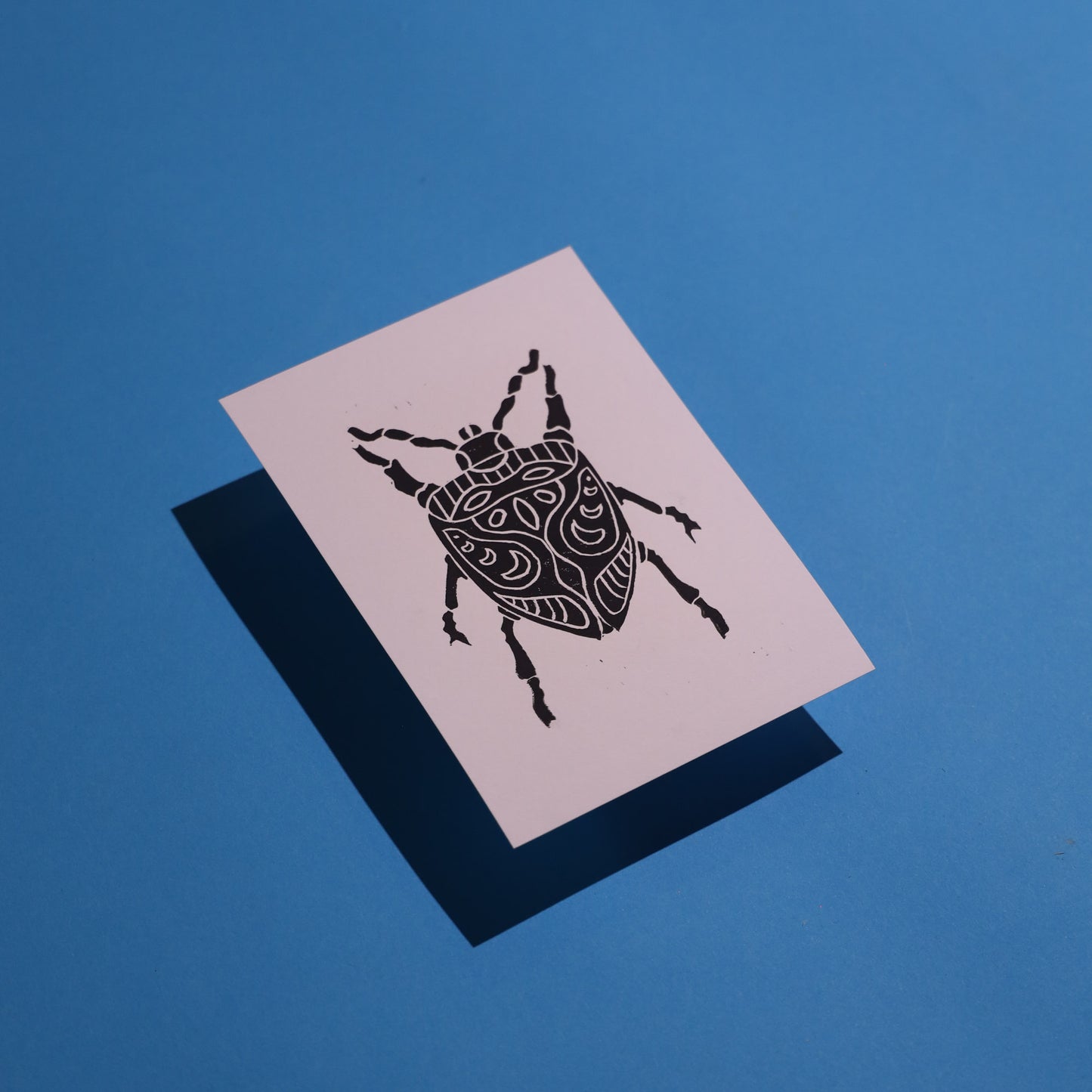 Beetle - Lino Block Prints 5x7 in