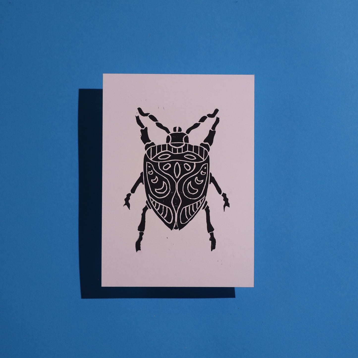 Beetle - Lino Block Prints 5x7 in