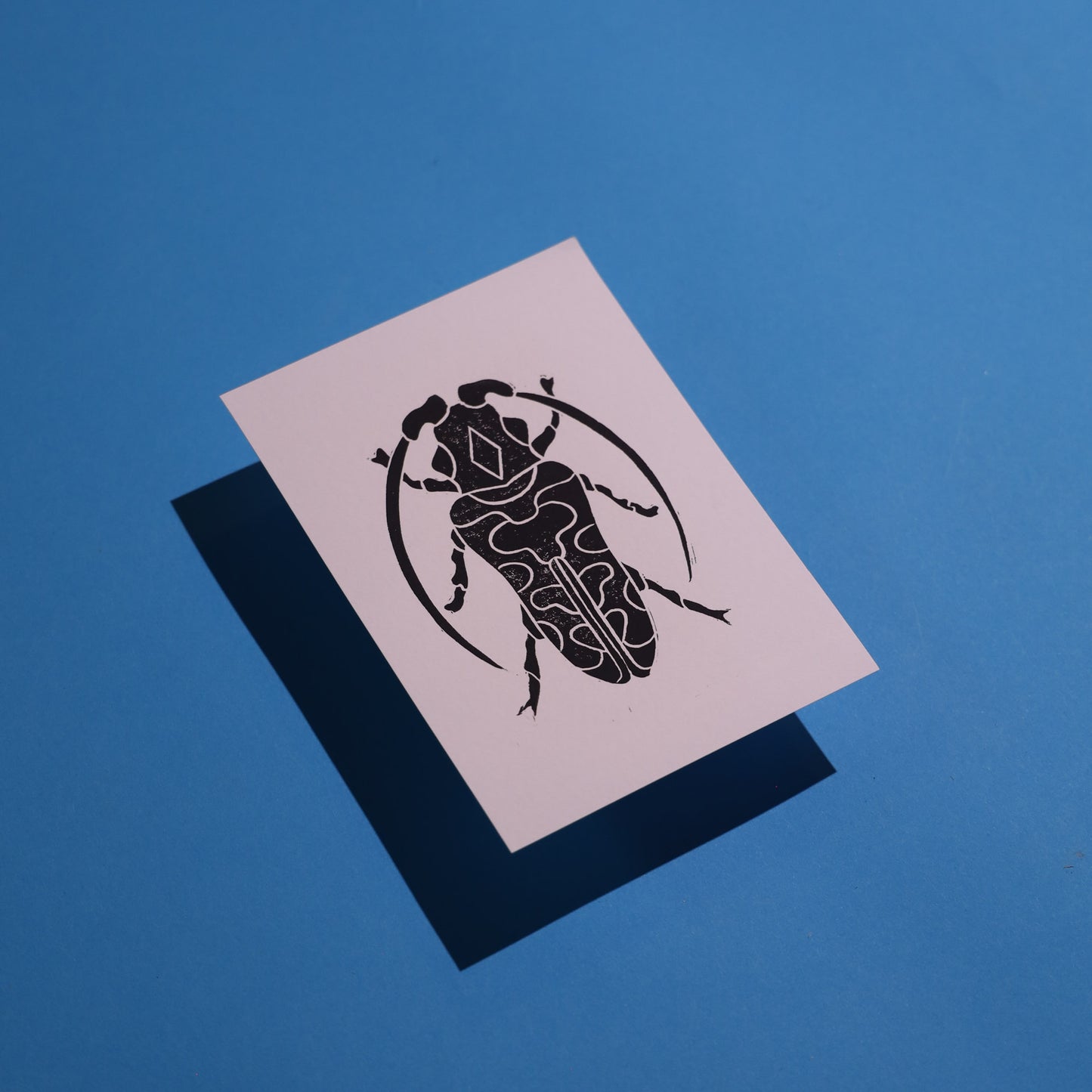 Beetle - Lino Block Prints 5x7 in