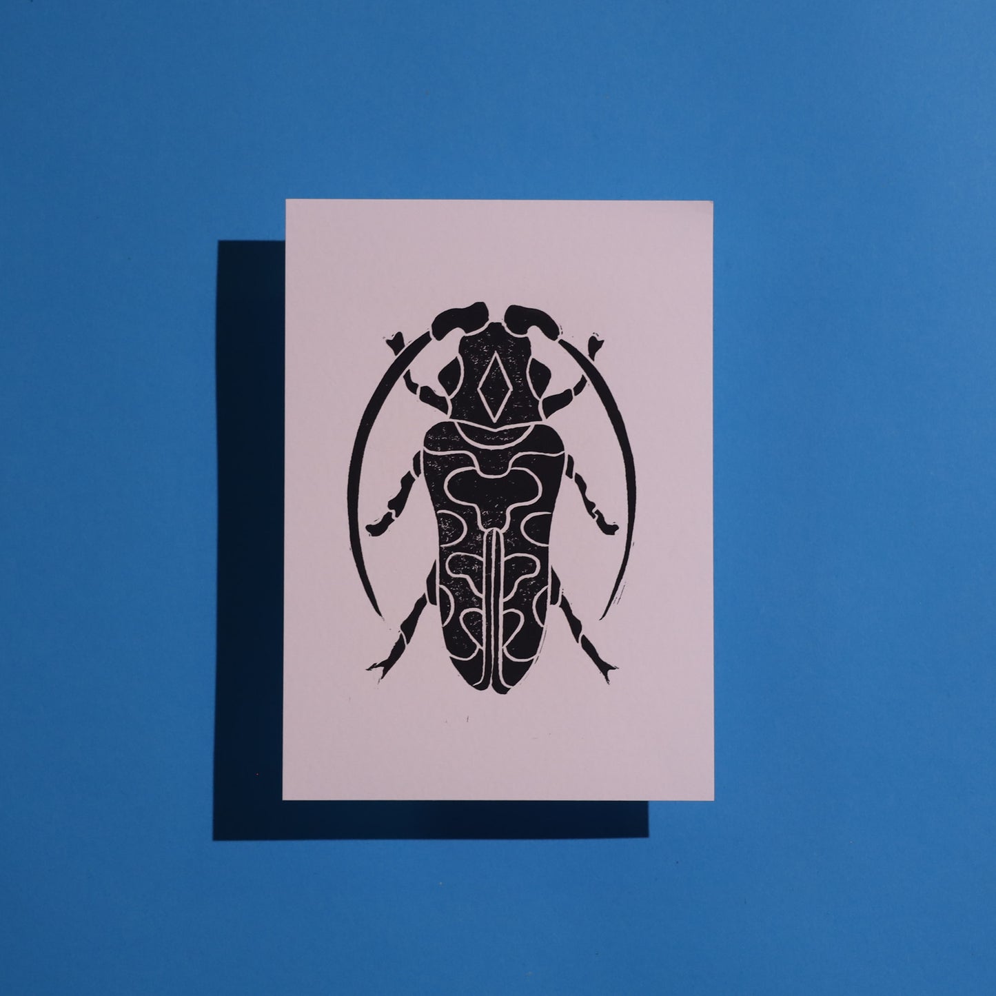 Beetle - Lino Block Prints 5x7 in
