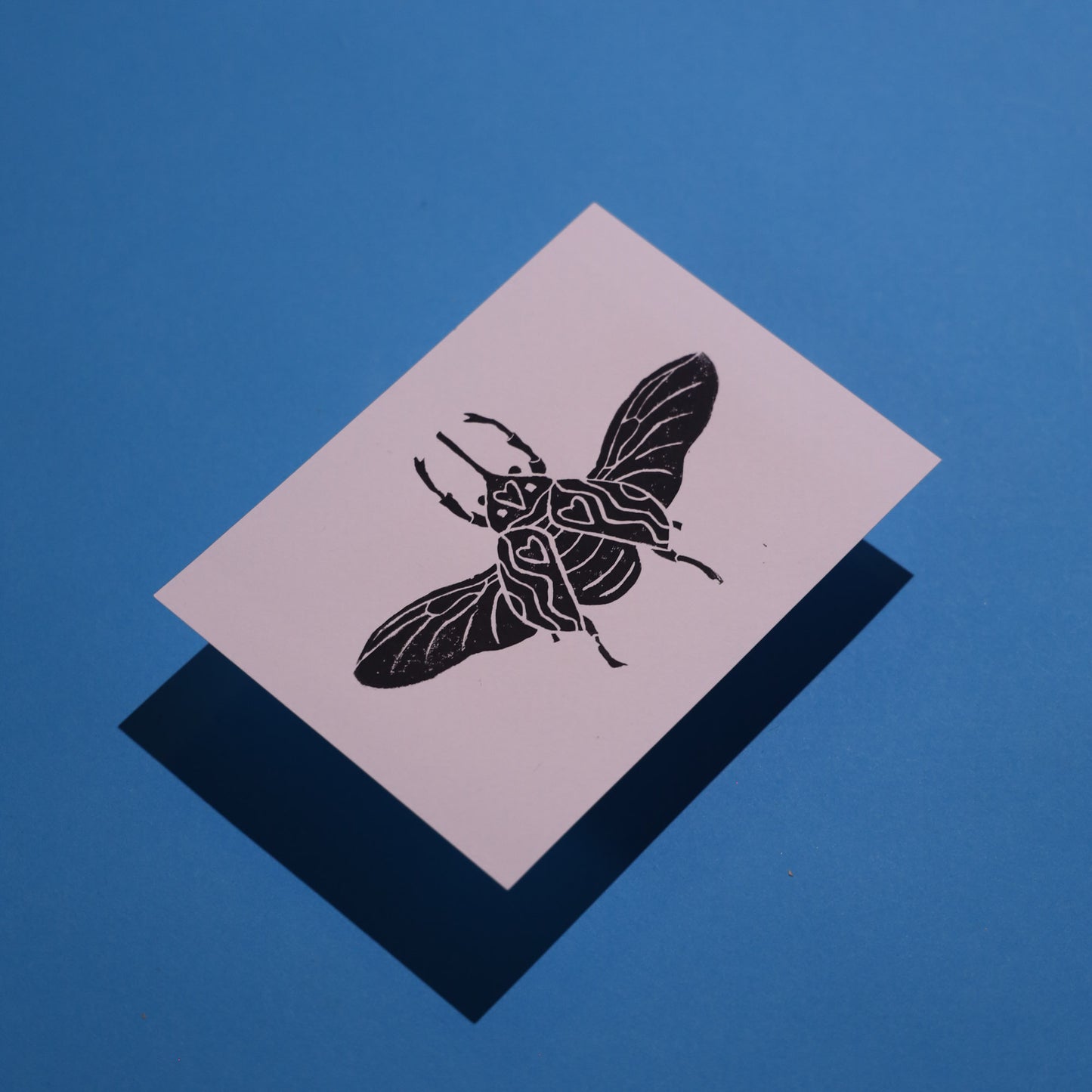 Beetle - Lino Block Prints 5x7 in
