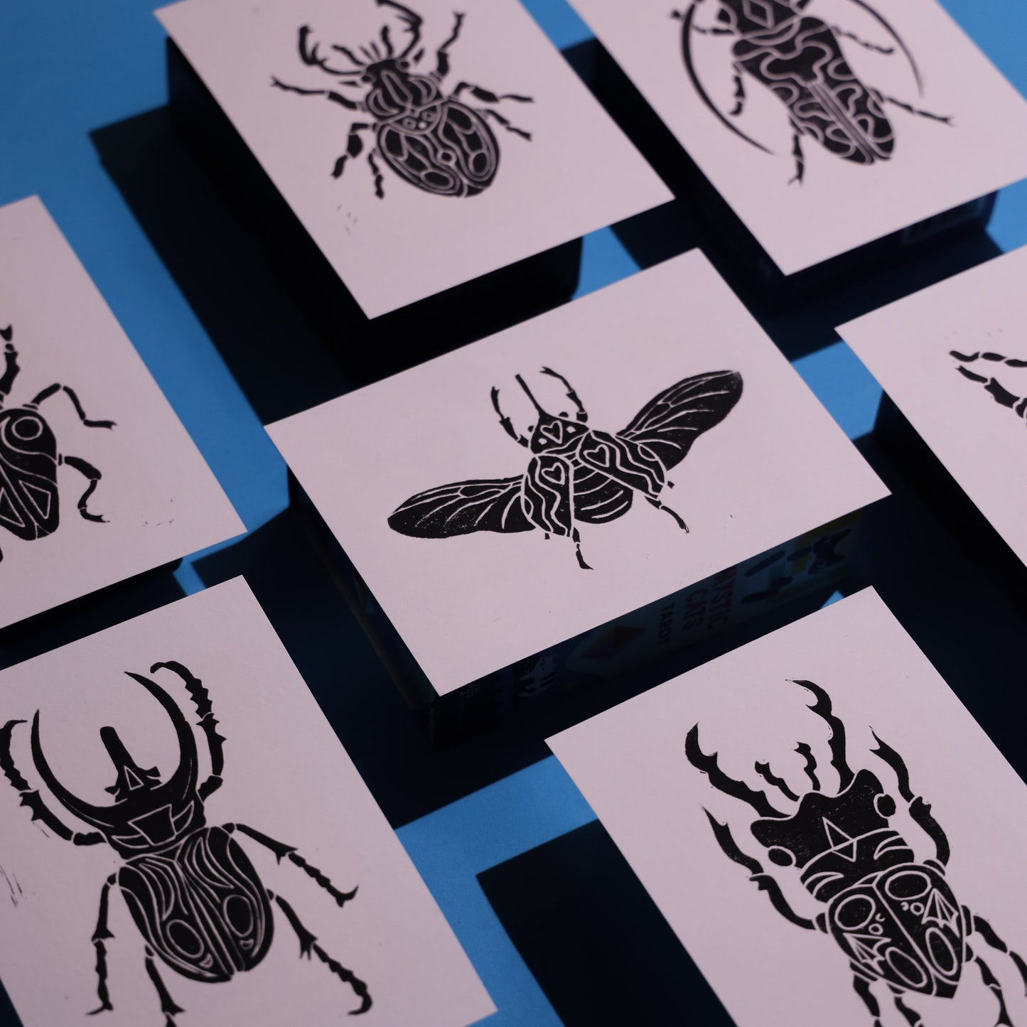 Beetle - Lino Block Prints 5x7 in