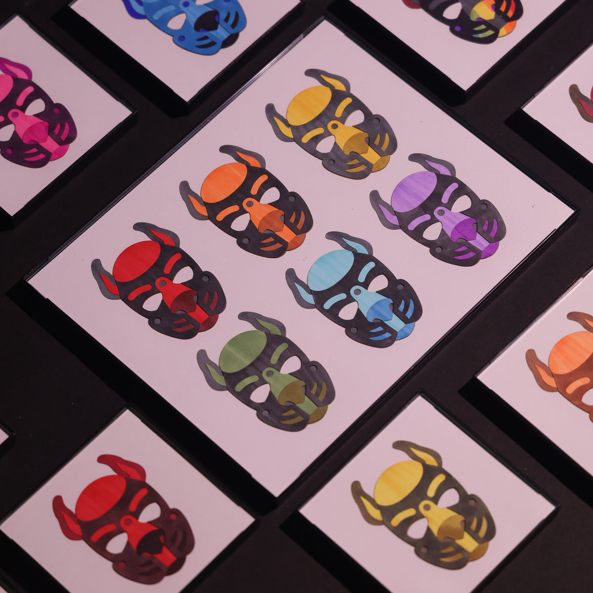 Pup Masks – Original Alcohol Marker Illustrations