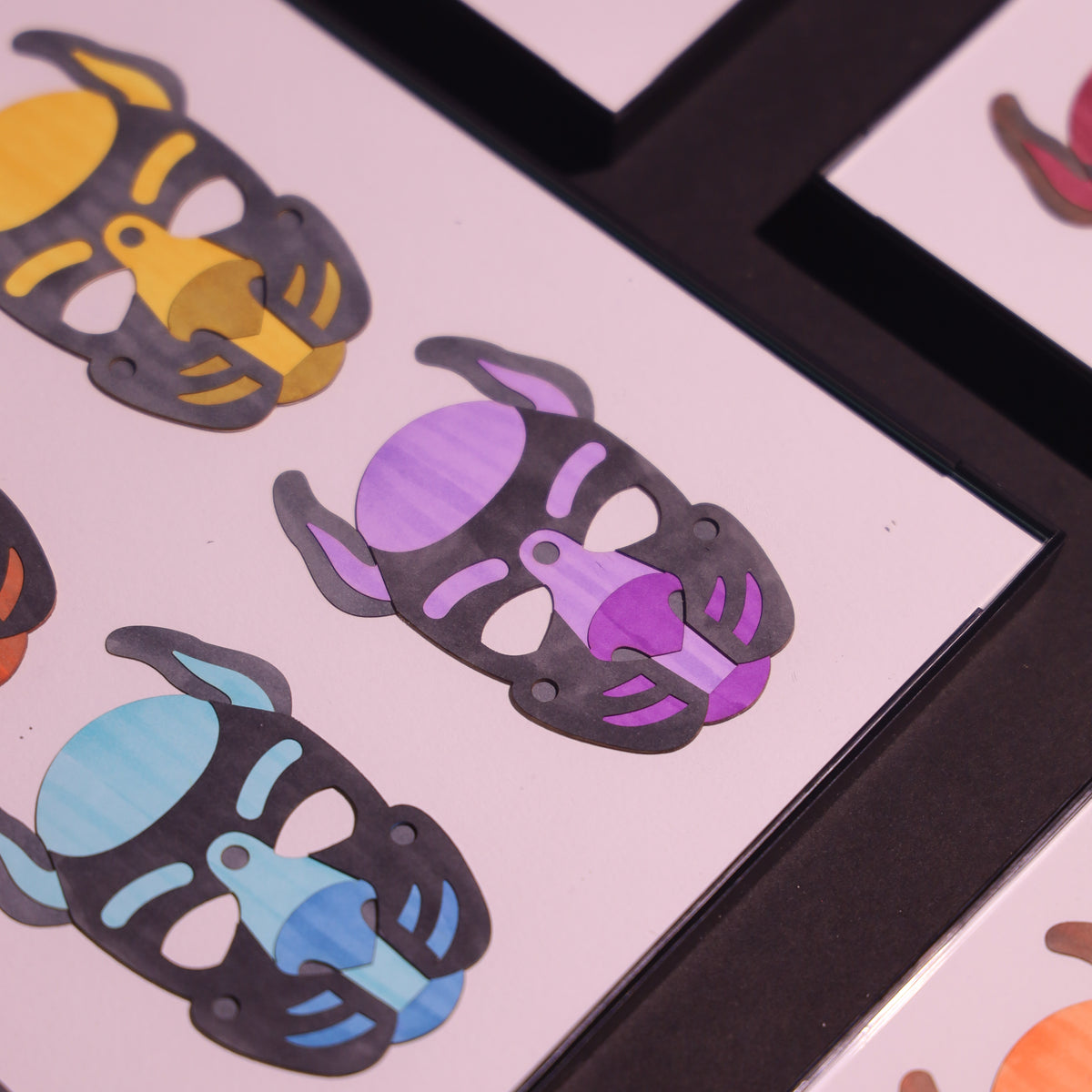 Pup Masks – Original Alcohol Marker Illustrations