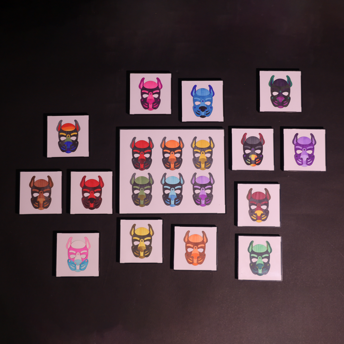Pup Masks – Original Alcohol Marker Illustrations